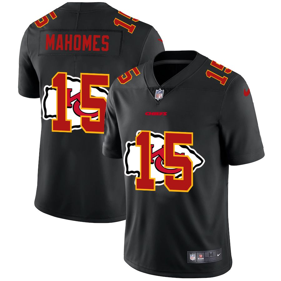 Men Kansas City Chiefs #15 Mahomes Black shadow Nike NFL Jersey->san francisco 49ers->NFL Jersey